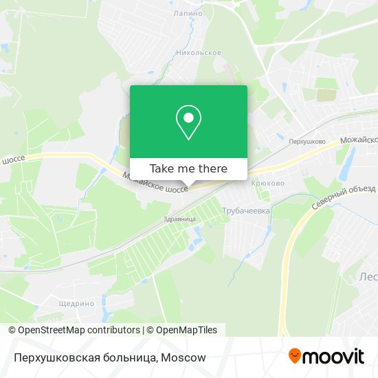 Перхушковская больница map