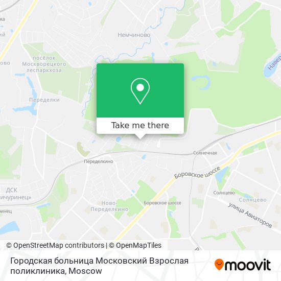 Городская больница Московский Взрослая поликлиника map