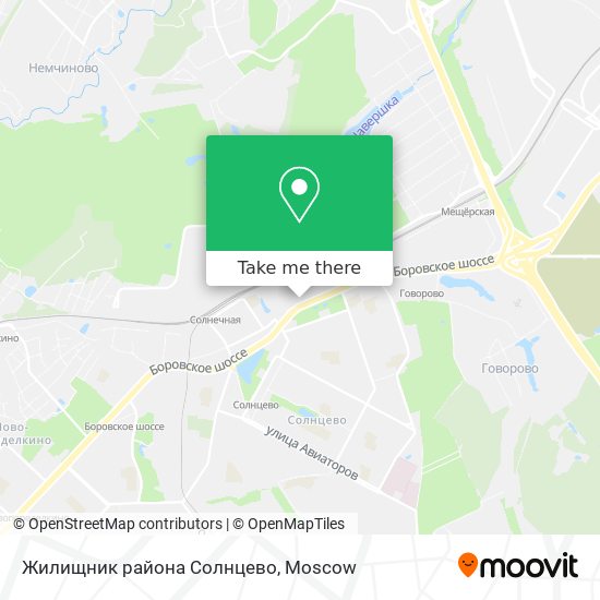 Жилищник района Солнцево map