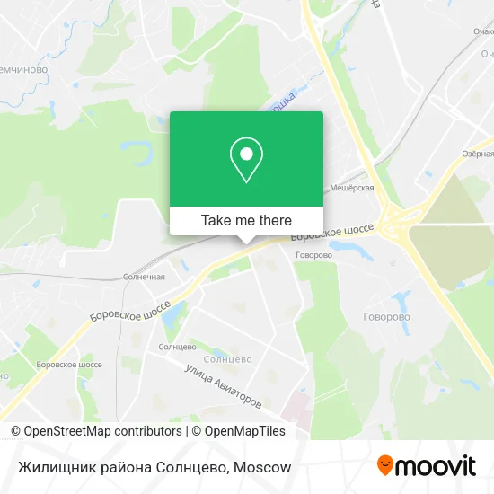 Жилищник района Солнцево map