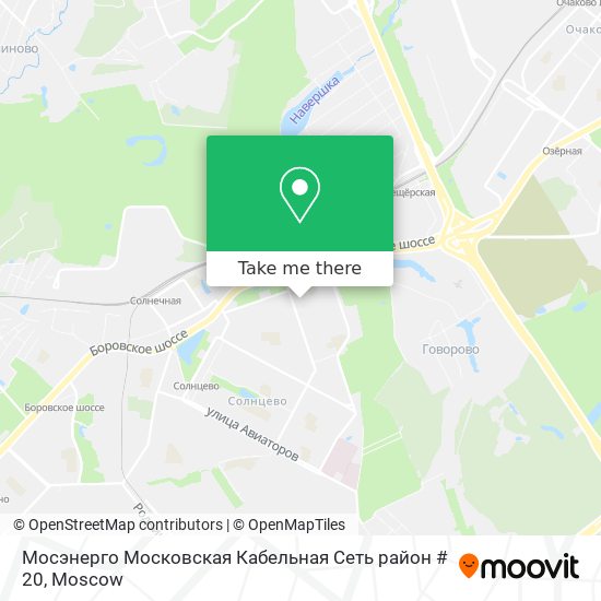 Мосэнерго Московская Кабельная Сеть район # 20 map