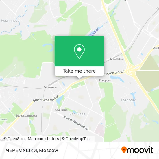 ЧЕРЁМУШКИ map