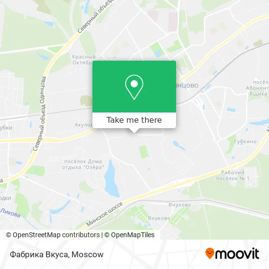 Фабрика Вкуса map