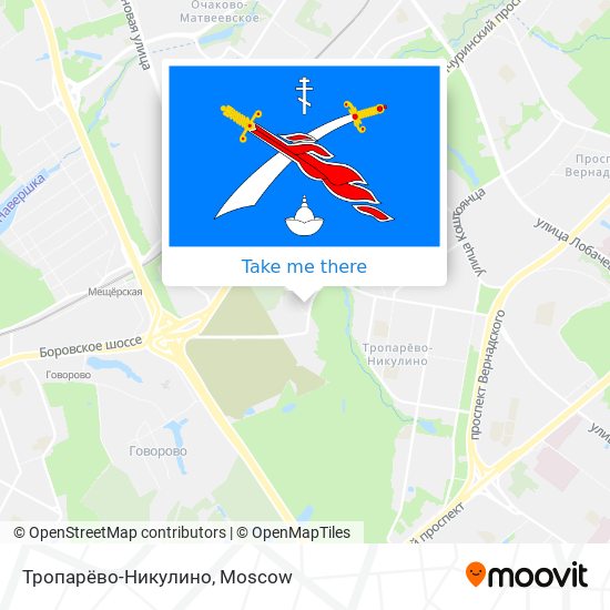 Тропарёво-Никулино map