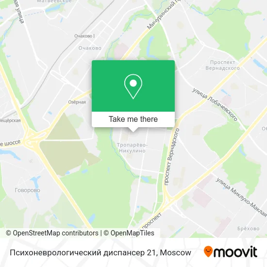 Психоневрологический диспансер 21 map