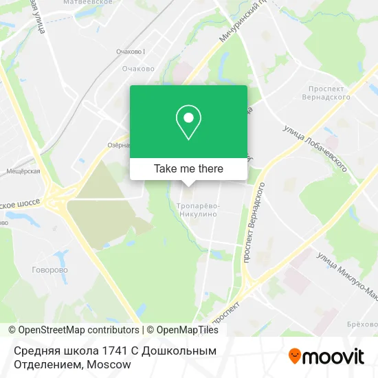 Средняя школа 1741 С Дошкольным Отделением map