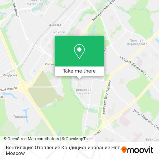 Вентиляция Отопление Кондиционирование Нпп map