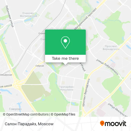 Салон Парадайз map