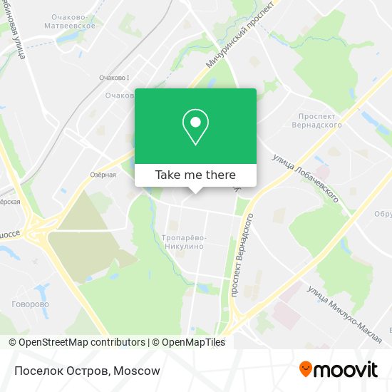 Поселок Остров map