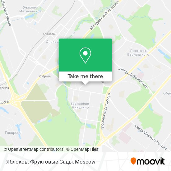 Яблоков. Фруктовые Сады map