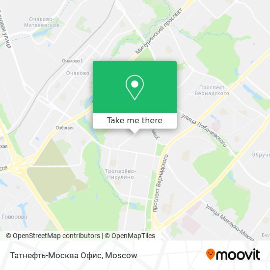 Татнефть-Москва Офис map