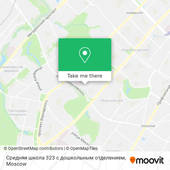 Средняя школа 323 с дошкольным отделением map