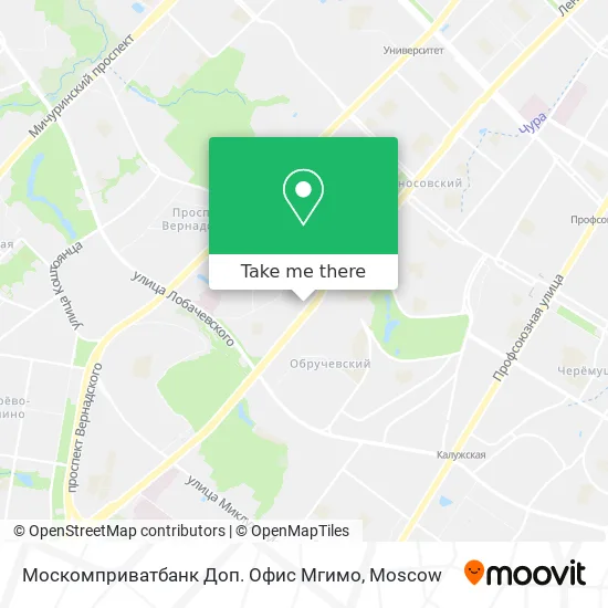 Москомприватбанк Доп. Офис Мгимо map