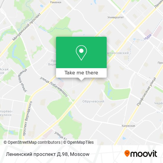 Ленинский проспект Д.98 map