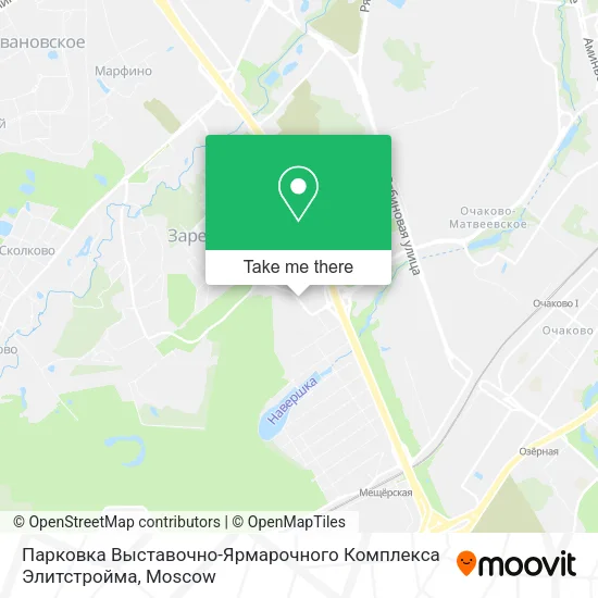 Парковка Выставочно-Ярмарочного Комплекса Элитстройма map