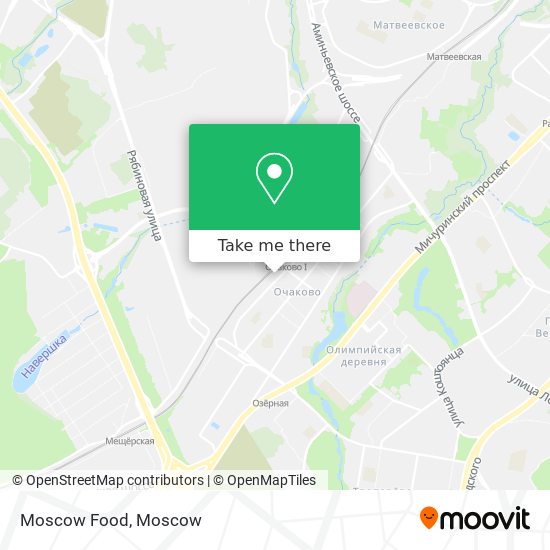 Moscow Food map