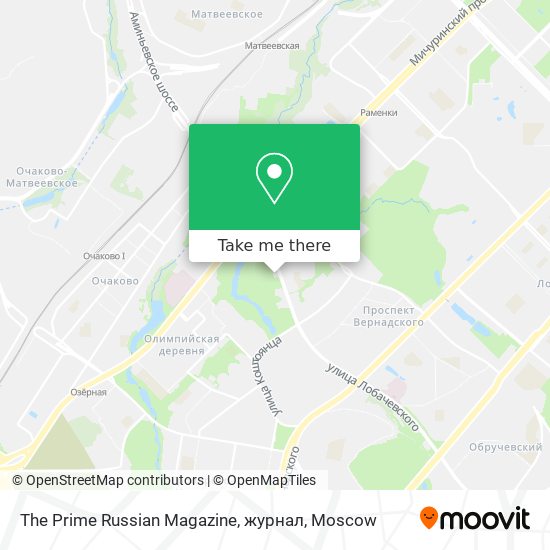 The Prime Russian Magazine, журнал map