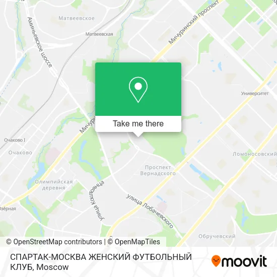 СПАРТАК-МОСКВА ЖЕНСКИЙ ФУТБОЛЬНЫЙ КЛУБ map