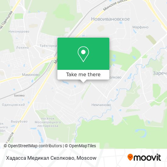 Хадасса Медикал Сколково map