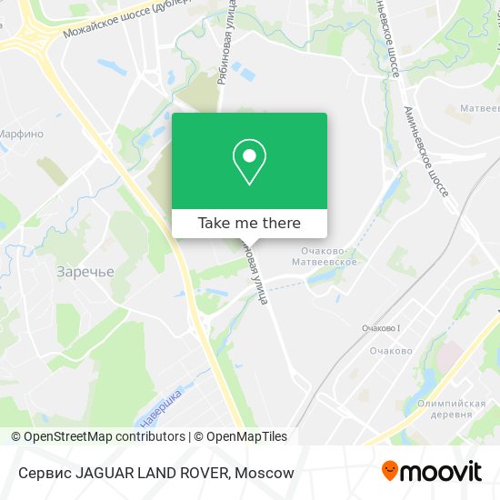 Сервис JAGUAR LAND ROVER map