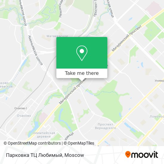 Парковка ТЦ Любимый map