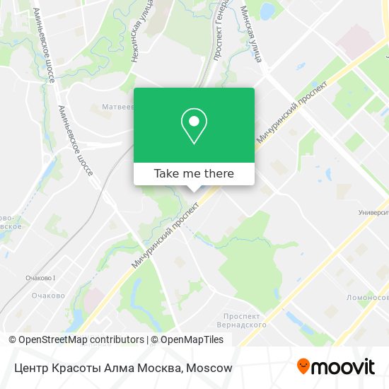 Центр Красоты Алма Москва map