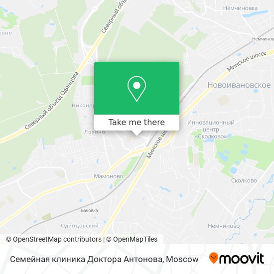 Семейная клиника Доктора Антонова map