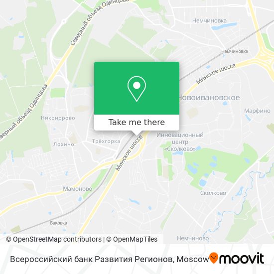 Всероссийский банк Развития Регионов map