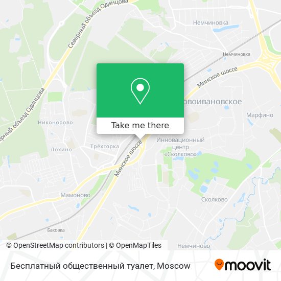 Бесплатный общественный туалет map