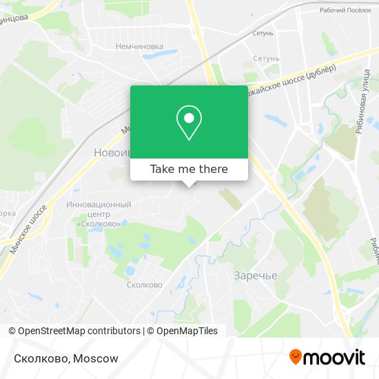 Сколково map