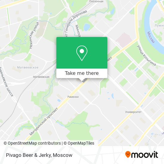 Pivago Beer & Jerky map