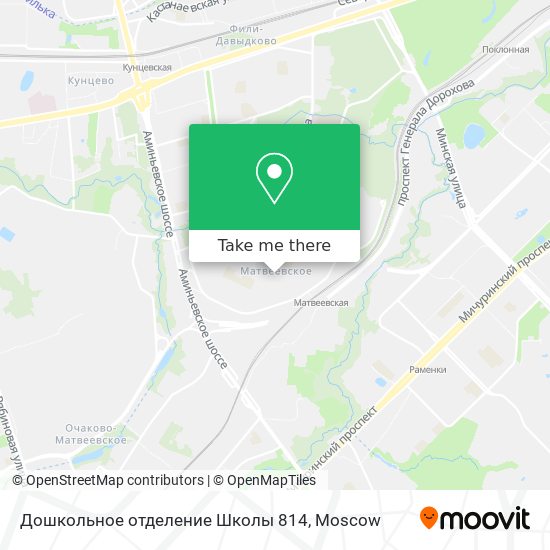 Дошкольное отделение Школы 814 map