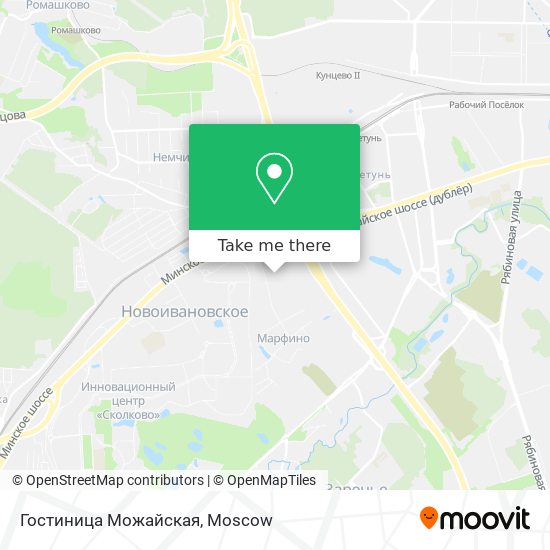 Гостиница Можайская map