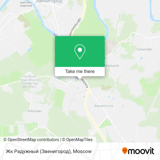 Жк Радужный (Звенигород) map