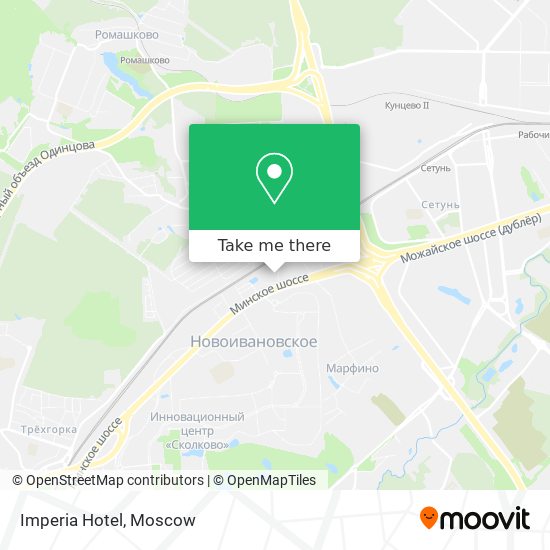 Imperia Hotel map