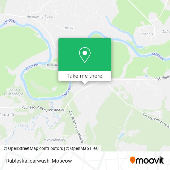 Rublevka_carwash map