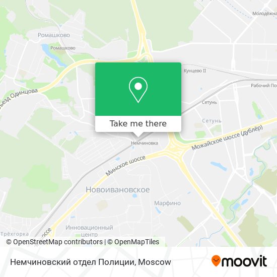 Немчиновский отдел Полиции map