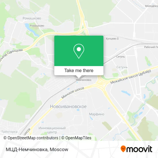 МЦД-Немчиновка map