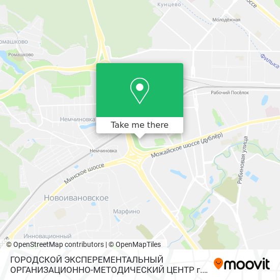 ГОРОДСКОЙ ЭКСПЕРЕМЕНТАЛЬНЫЙ ОРГАНИЗАЦИОННО-МЕТОДИЧЕСКИЙ ЦЕНТР г. МОСКВЫ map