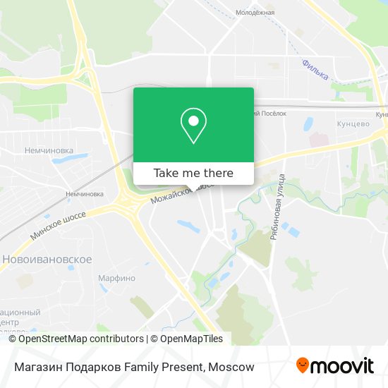 Магазин Подарков Family Present map