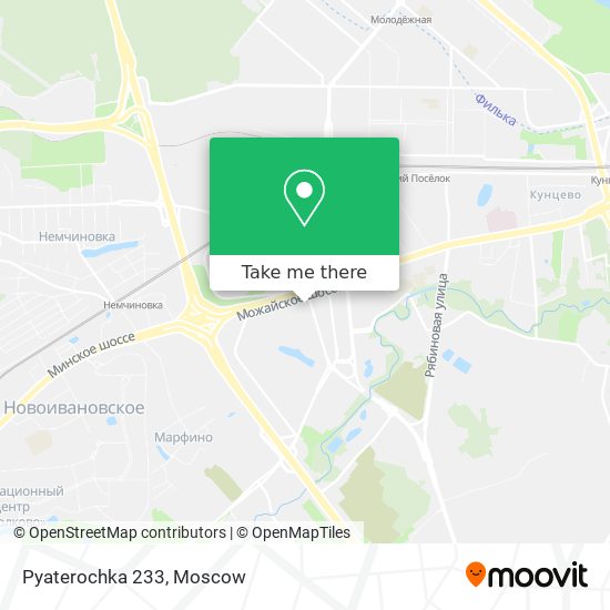 Pyaterochka 233 map