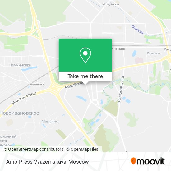 Amo-Press Vyazemskaya map