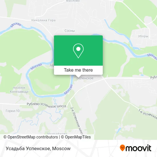 Усадьба Успенское map