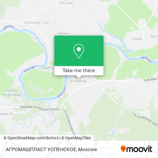 АГРОМАШПЛАСТ УСПЕНСКОЕ map