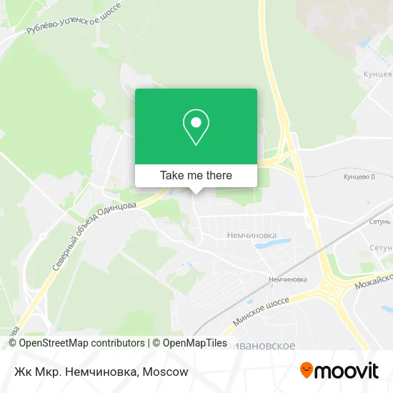 Жк Мкр. Немчиновка map