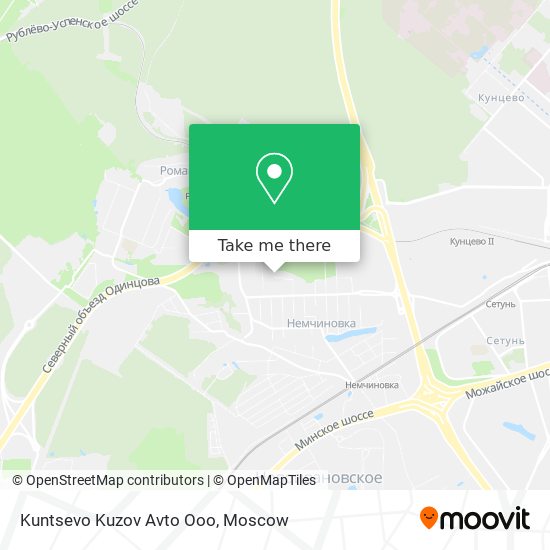 Kuntsevo Kuzov Avto Ooo map