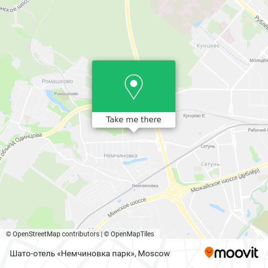 Шато-отель «Немчиновка парк» map