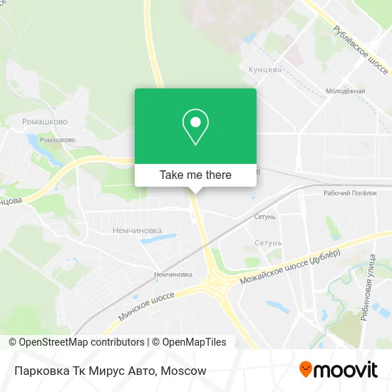 Парковка Тк Мирус Авто map