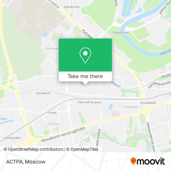 АСТРА map