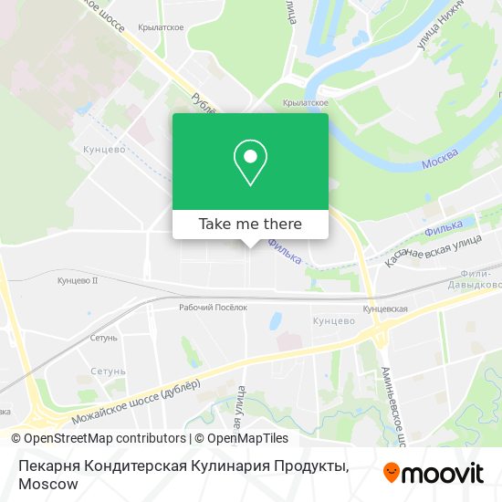 Пекарня Кондитерская Кулинария Продукты map